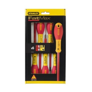 Set 6 surubelnite izolate Stanley Fatmax 0-65-443, 1000 V, drepte, PH, tester tensiune - Img 2