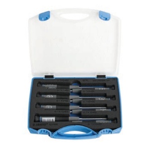 Set 8 piese de surubelnite Unior TORX pentru electronisti in cutie de plastic TX5-TX20