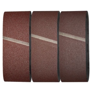 Set 9 benzi de slefuit Wolfcraft 1899100, pentru lemn si metale, Gr. A40, A80, A120, 65x410 mm