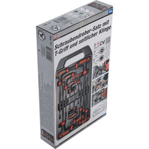 Set 9 chei duble (torx si torx cu gaura) cu maner T, T10 - T50 - Img 2