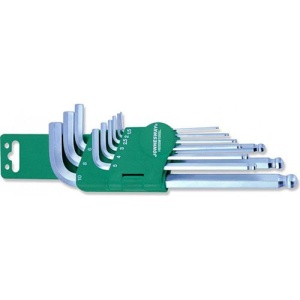 Set 9 chei imbus cu cap sferic lung Jonnesway 1,5-10mm