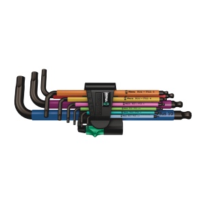 Set 9 x Chei imbus Metric Wera TORX Metric forma L protectie anticoroziva multicolor 05022089001