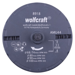 Set carote standard Wolfcraft 8918000, cu 5 carote cu diametre multiple: 68, 74, 80, 90, 100 mm, adancime de taiere 38 mm, tija hexagonala - Img 3