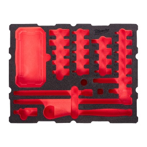 Set inserție spumă goală pentru PACKOUT™ antrenor cu clichet ¼″ și chei tubulare (68 buc.)