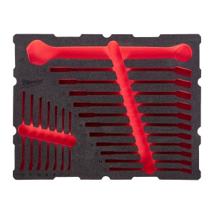 Set inserție spumă goală pentru PACKOUT™ chei combinate cu clichet MAX BITE™ (17 buc.)