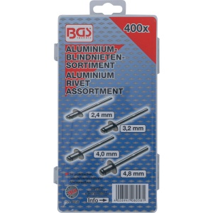 Set nituri pop din aluminiu, 2.4 - 4.8 mm, 400 buc. - Img 3