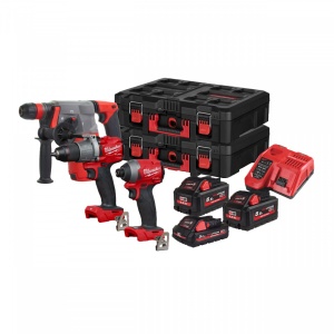Set promoțional M18 FUEL™ M18 FPP3P2-533P ( KIT: 2 x M18 HB5.5, 1 x M18 HB3 Acumulator, M12-18 FC Încarcător, PACKOUT™ toolbox)