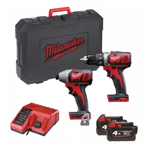 Set scule cu acumulatori Milwaukee M18 BPP2D-402C