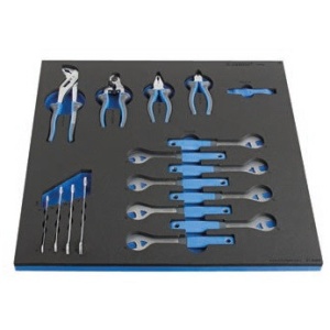 SET2-2600B Set de scule de bicicleta 2 in modul spuma SOS pentru 2600B / 17 piese - 625484