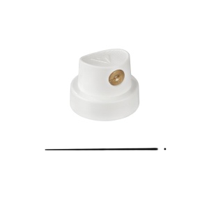 Spray cap Super Skinny white/gold