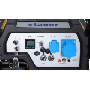 Stager FD 6500ER Automatic Generator curent monofazat, 230V, 5.5kW, benzină, conector ATS, multistart, autonomie pana la 20h