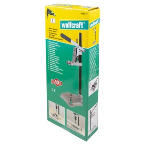 Stativ de gaurire cu coloana rotunda pentru gauri exacte Wolfcraft 3406000, dimensiune talpa 160x230 mm, inaltime maxima de lucru 345 mm - Img 5