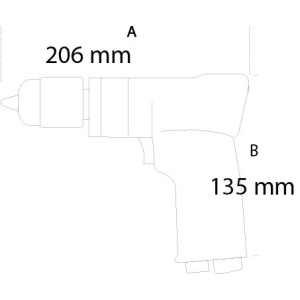 Șurubelniță pneumatică, reversibilă, 1/4” 1935F - Img 3