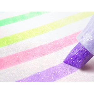 Textmarker glitter 5 culori/set Zebra - Img 2
