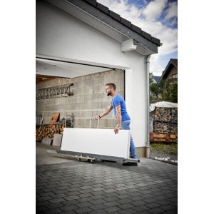 Transportor pe role Wolfcraft FT 350 B, pentru mobila, separabil, cu opritori si maner, sarcina maxima 300 kg - Img 8