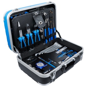 Trusa 106 piese scule profesionala in geanta plastic ABS - Img 7