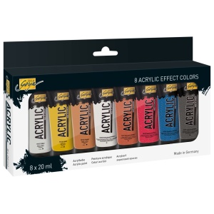Vopsea acrilică Solo Goya Effect 20 ml 8/set