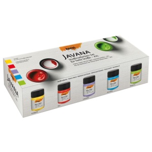 Vopsea pentru textile deschise la culoare Javana XXL Kreul 5 buc x 50 ml - Img 1