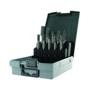 10316070005 Set 10 freze din carbura pentru metal dur prindere 6 mm