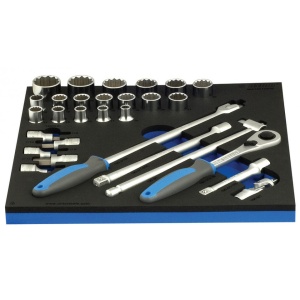 964/19S12SOS Set de capete chei tubulare 1/2" in modul SOS / 29 piese - 5-32 MM