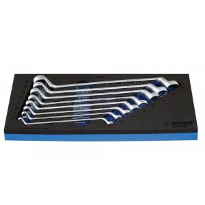 964/3SOS Set de chei inelare dublu cotite in modul SOS / 8 piese - 621055 6-22 mm