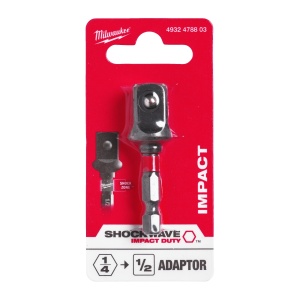 Adaptor pentru chei tubulare SHOCKWAVE™ IMPACT DUTY hex 1/4" - patrat 1/2" - Img 2