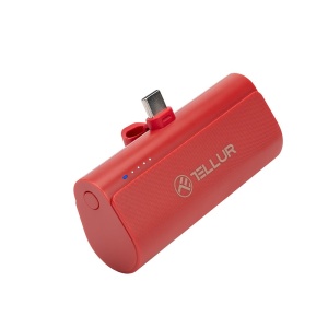 Baterie externă Tellur PD202 5000mAh, QC3.0 18W + PD20W, USB-C, roșu - Img 2