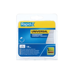 Baton silicon profesional Rapid Universal transparent, O12mm x 94mm, baza EVA, 14 buc blister 40107356