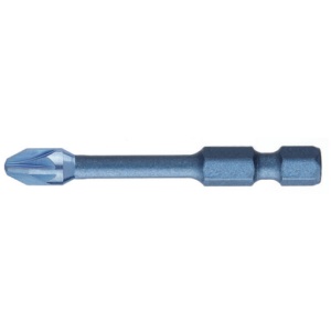 Bit hexagonal USH 1/4” BLUE SHOCK Forma E 6,3 – profil Pozidriv PZ 2