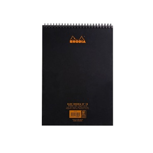 Blocnotes A4, spirală 80 file, Rhodia Classic, black - Img 3