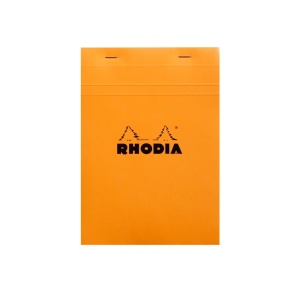 Blocnotes A5, capsat, 80 file, N°16, Rhodia Basic, orange