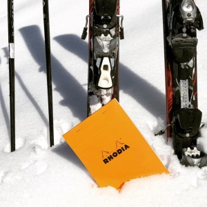 Blocnotes A5, capsat, 80 file, N°16, Rhodia Basic, orange - Img 6