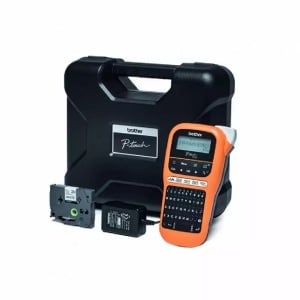 Brother P-Touch PT-E110VP etichetator portabil, Kit cu servieta, latime maxima banda 12mm - Img 1