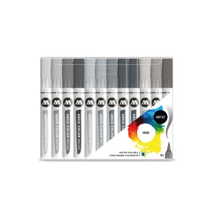 Brush Pen Molotow Aqua Color Grey 12 buc/set - Img 1