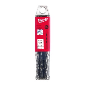 Burghie HSS Roluite pentru metal - DIN 338 - Milwaukee Ø 4x43x75 mm - set 10 buc - Img 2