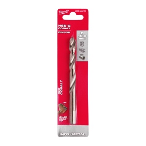 Burghie RED COBALT pentru metal - DIN 338 Milwaukee Ø 10x87x133 mm - blister 1 buc - Img 2