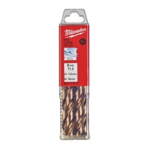 Burghie RED COBALT pentru metal - DIN 338 Milwaukee Ø 11.5x94x142 mm - set 5 buc - Img 2