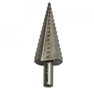 Burghiu în trepte, canale drepte, HSS 4-30MM, 14 trepte