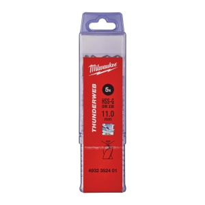 Burghiu metal MILWAUKEE THUNDERWEB - DIN 338 Ø 11x94x142 mm - set 5 buc - Img 2