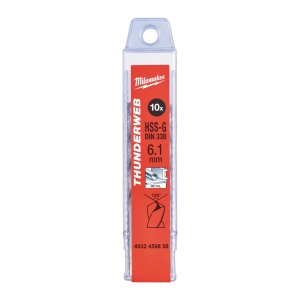 Burghiu metal MILWAUKEE THUNDERWEB - DIN 338 Ø 6.1x63x101 mm - set 10 buc - Img 2