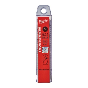 Burghiu metal MILWAUKEE THUNDERWEB - DIN 338 Ø 9x57x93 mm - set 5 buc - Img 2