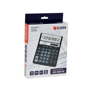 Calculator de birou 12 digit, 203 x 158 x 31 mm, Eleven SDC-888XBK - Img 6