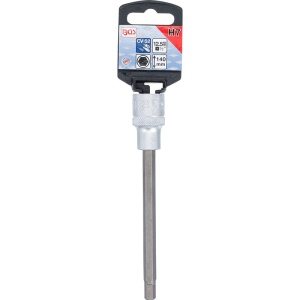 Cap cheie tubulara 1/2" cu varf imbus, 7 mm, lungime 140 mm, BGS - Img 2