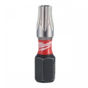 Cap surubelnita Torx cu gaura (TX BO) Milwaukee SHOCKWAVE - TX BO25 x 25 mm - 2 buc