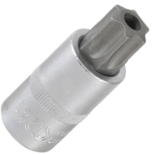 Capat cheie tubulara 1/2" cu varf Torx cu gaura TT70, lungime 100 mm - Img 1