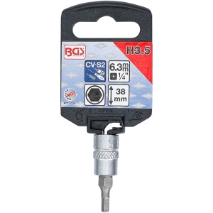 Capat cheie tubulara 1/4" cu varf imbus, 3.5 mm - Img 3