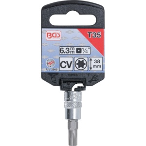Capat cheie tubulara 1/4" cu varf Torx, T35 - Img 3