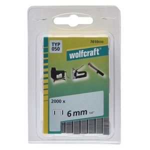 Capse plate Wolfcraft 7010000, tip 050, 6 mm, 2000 buc - Img 3