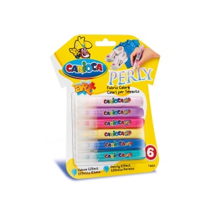 Carioca Fabric Art Pearl, 6 x 10.5 ml