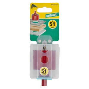 Carota bimetal Wolfcraft 5471000, diametru D 51 mm, adancime de taiere 40 mm - Img 2